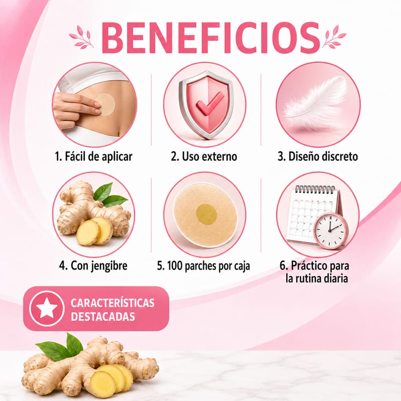 👉 Parche Adelgazante de Jengibre – ¡El aliado que complementa tu rutina para bajar de peso!