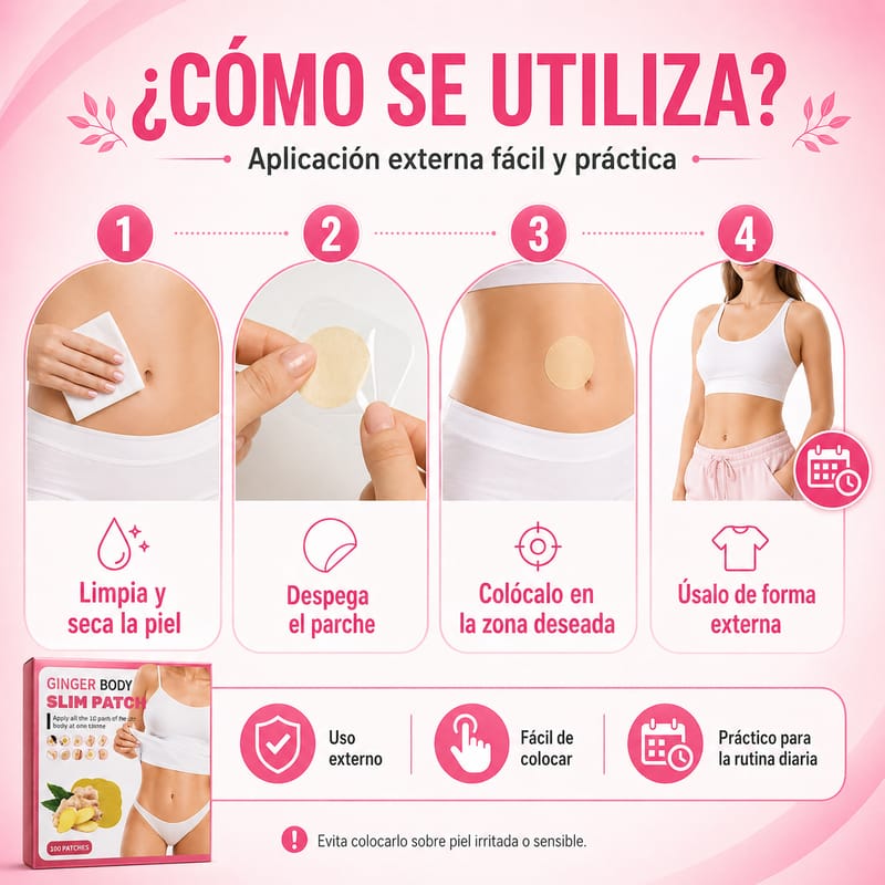 👉 Parche Adelgazante de Jengibre – ¡El aliado que complementa tu rutina para bajar de peso!