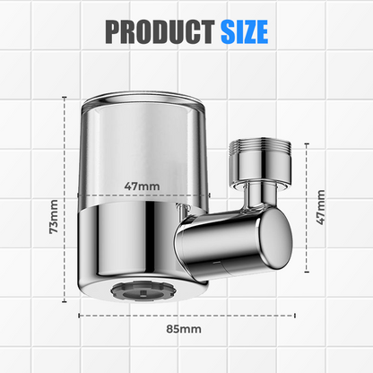 Purificador de agua para grifos domésticos de acero inoxidable sin instalació