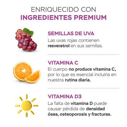 Colágeno hidrolizado con resveratrol y biotina - coco - Ahorra desde $37.500