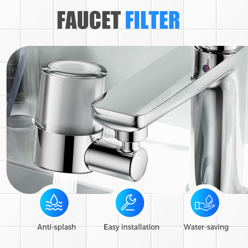 Purificador de agua para grifos domésticos de acero inoxidable sin instalació