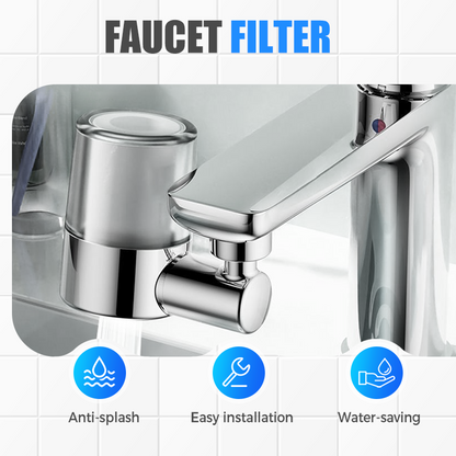 Purificador de agua para grifos domésticos de acero inoxidable sin instalació